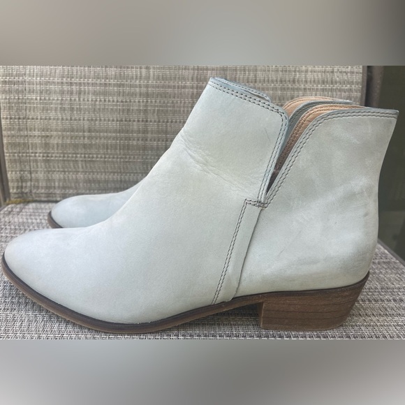 Splendid Fine Leather Suede Hamptyn Boots Sky Blue Grey Sz 9 - Picture 4 of 9